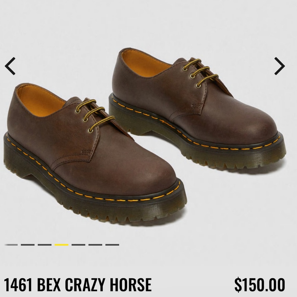 Dr.Martins Oxford leather platform shoes S:4